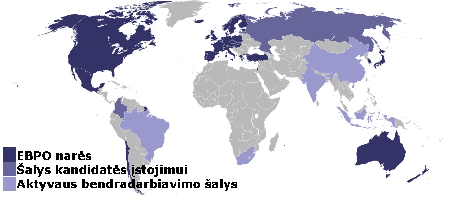 Ekonominio bendradarbiavimo ir plėtros organizacijos (EBPO) narės